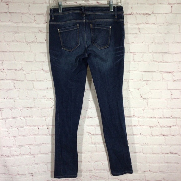 ONLY Blue Behavior Skinny Low Rise Blue Denim Jeans - Size 27W x 34L - Picture 4 of 10
